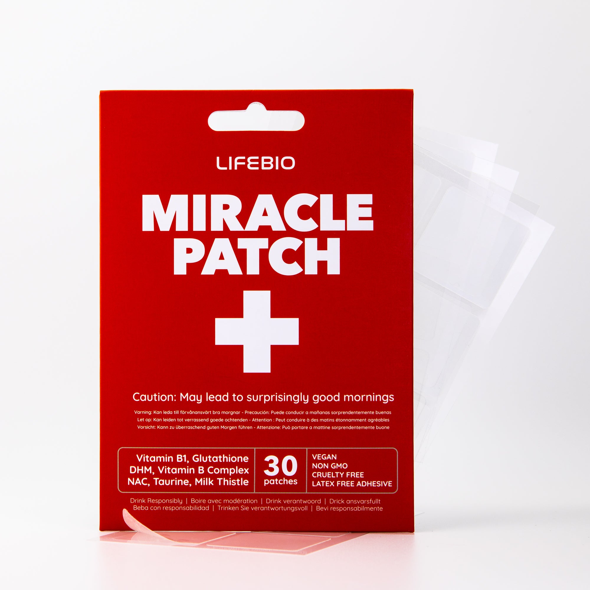 Miracle Party Patch UK – topical patch with vitamins and botanicals, Non-ingestible Miracle Party Patch with DHM, Glutathione, Milk Thistle, Vitamin patch for post-night-out routine – latex-free, topical use