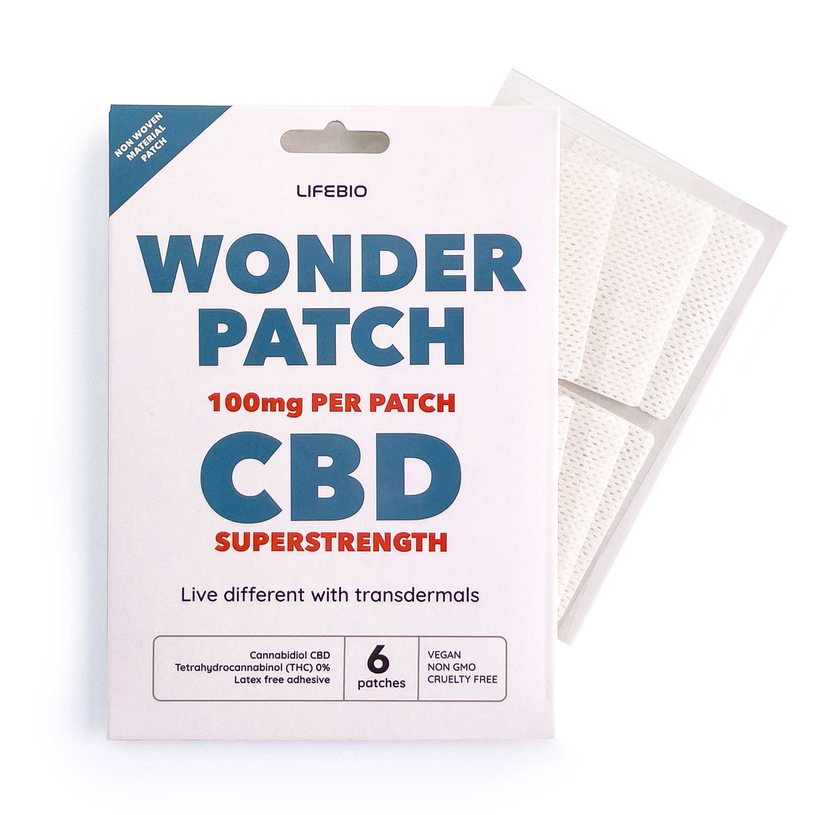 100 mg CBD Super Strength Wonder Patch