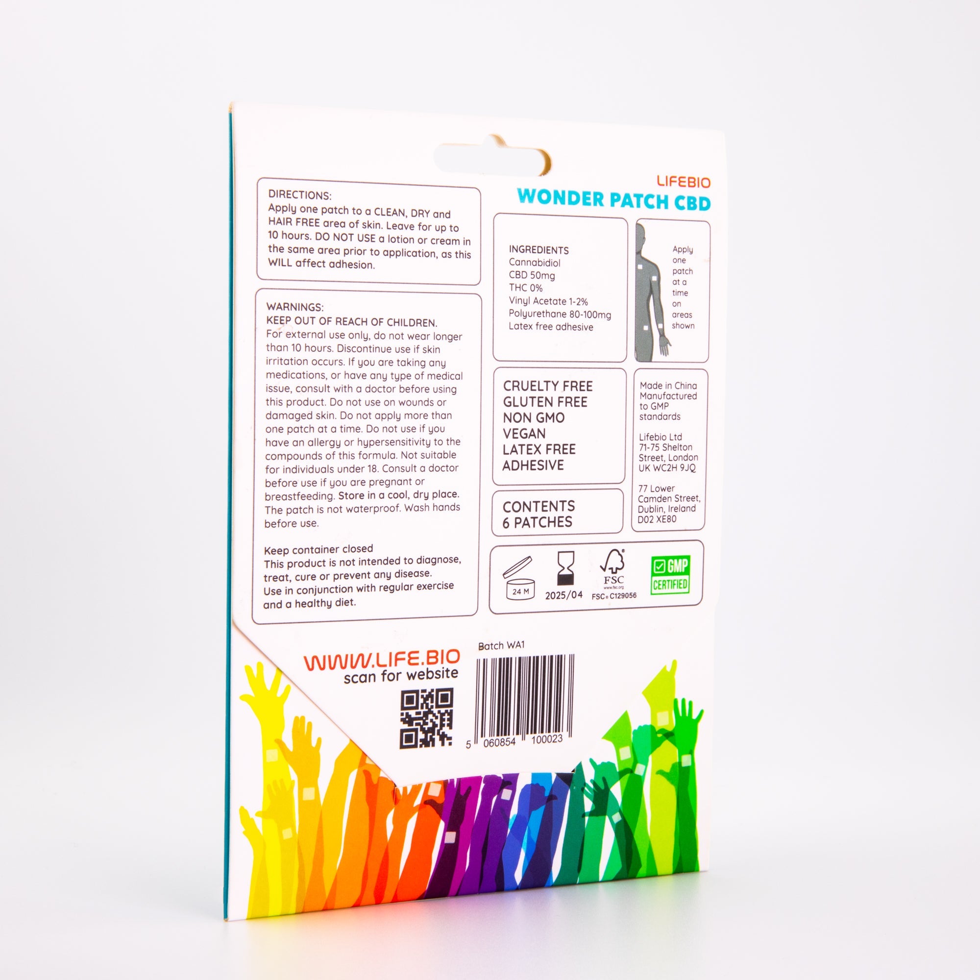 Topical 50mg CBD Patch – Formulated in the UK Non-ingestible CBD patch UK – Transdermal use